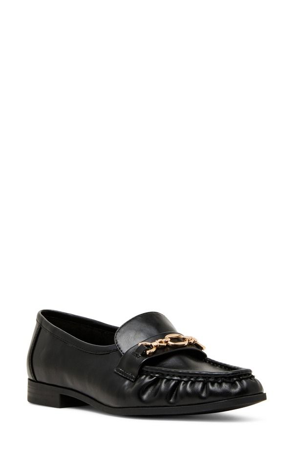 アンクライン レディース シューズ スリッポン・ローファー Anne Klein Better Loafer Black Smooth ブラック
