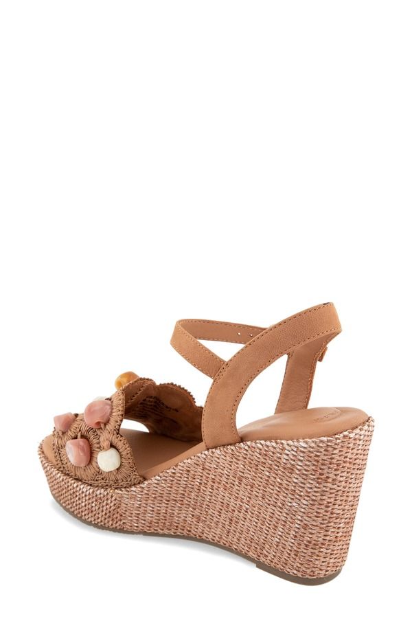 ジェントルソウルズ レディース シューズ サンダル Gentle Souls Nolina Woven Wedge Sandal Mocha Nubuck モカ ジェントルソウルズ レディース シューズ サンダル Gentle Souls Nolina Woven Wedge Sandal Mocha Nubuck モカ