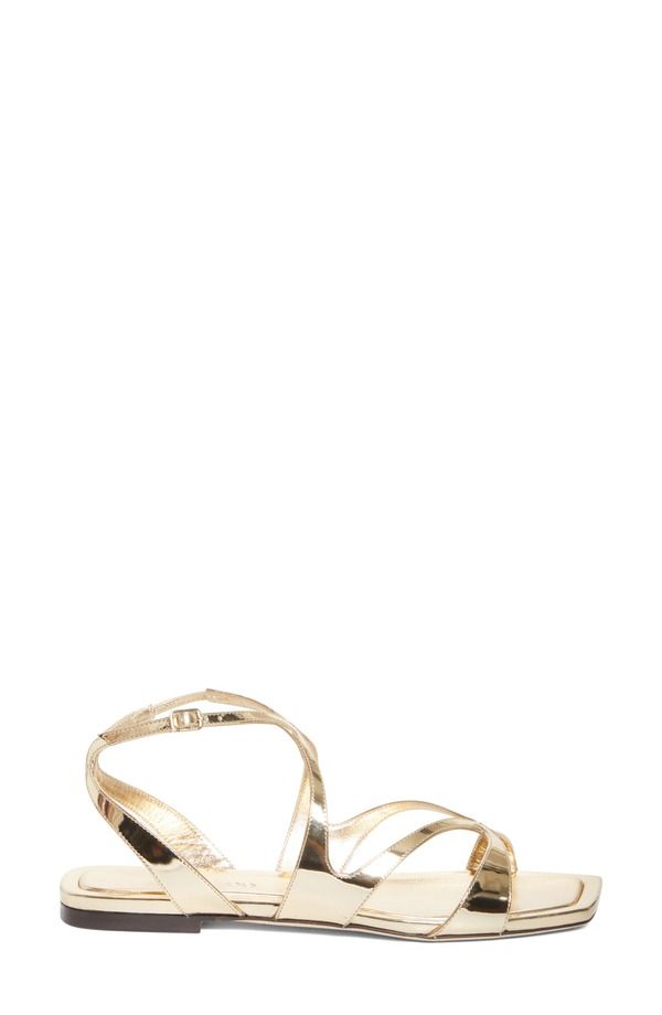 ジミーチュー レディース シューズ サンダル トール アンクル Jimmy Choo Aylankle Strap Metallic Sandal Gold ゴールド