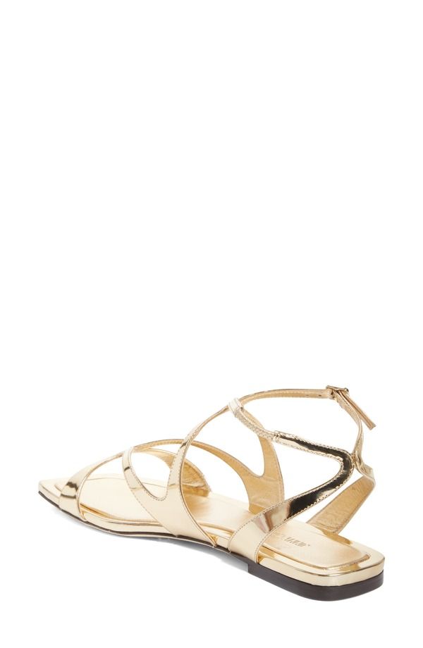 ジミーチュー レディース シューズ サンダル トール アンクル Jimmy Choo Aylankle Strap Metallic Sandal Gold ゴールド