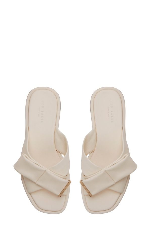 テッドベーカー レディース シューズ サンダル Ted Baker London Spencer Slide Sandal White Bone ホワイト