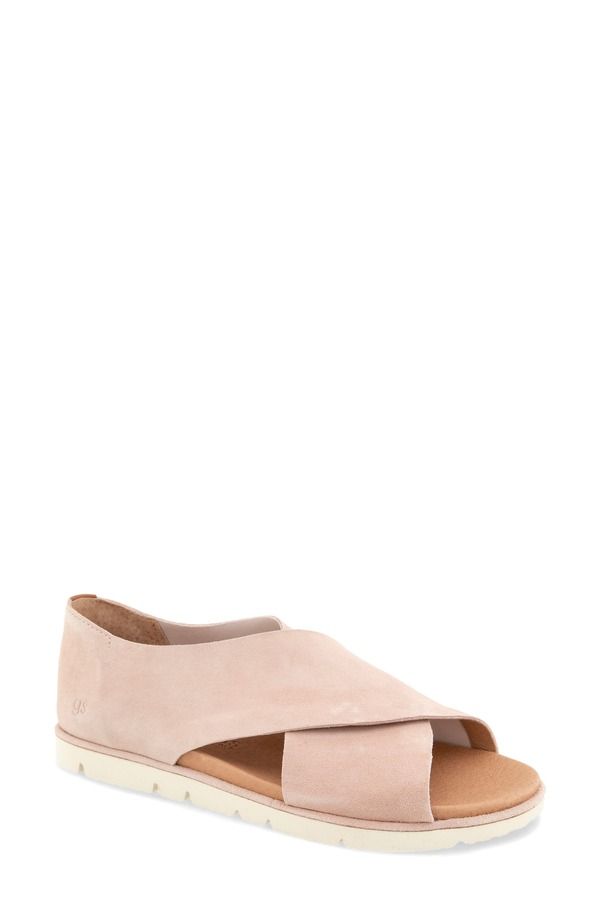 ジェントルソウルズ レディース シューズ サンダル Gentle Souls Leslie Flat Sandalight Pink Suede ピンク
