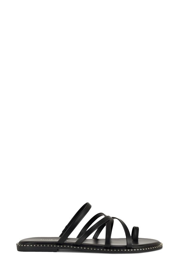 ナインウェスト レディース シューズ サンダル Nine West Digen Toe Loop Sandal Black ブラック