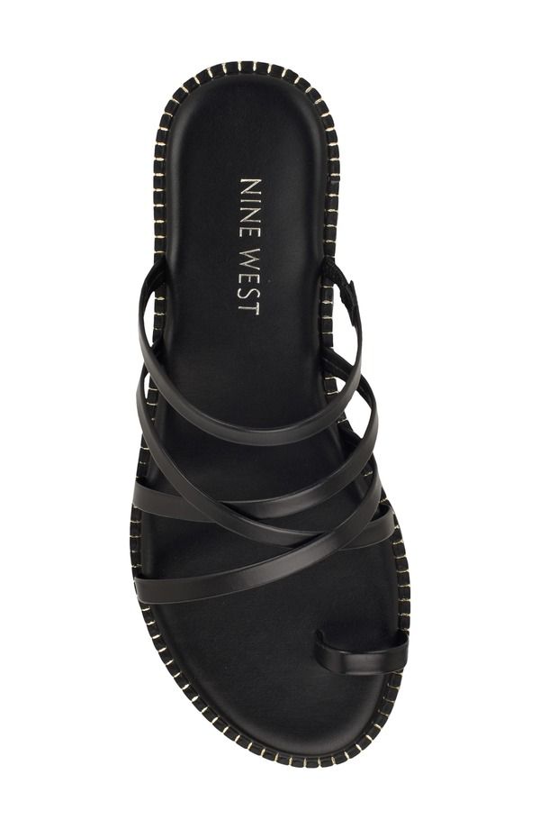 ナインウェスト レディース シューズ サンダル Nine West Digen Toe Loop Sandal Black ブラック