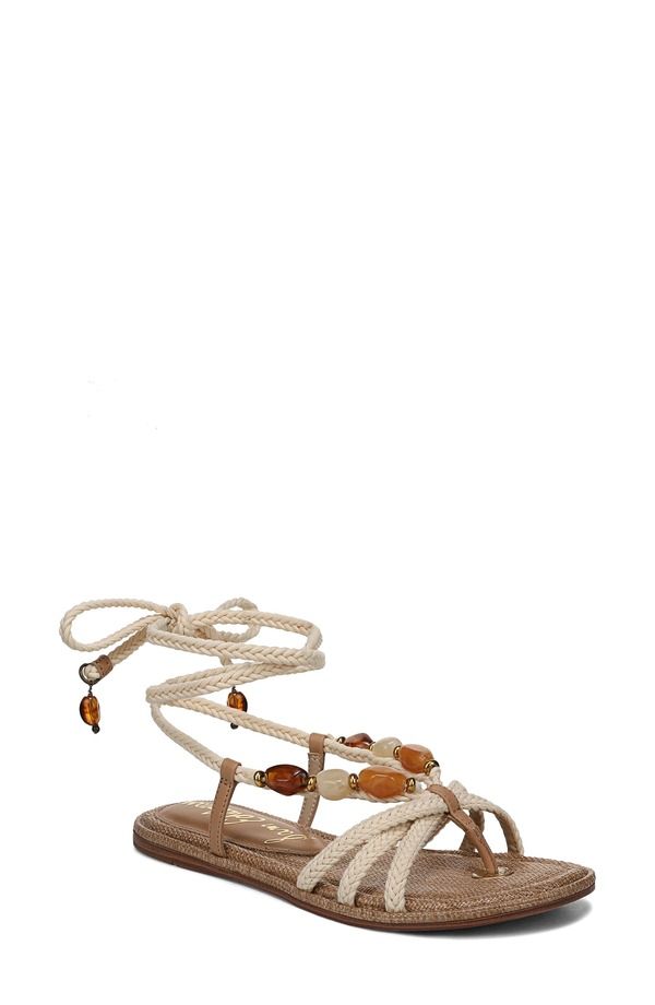 サムエデルマン レディース シューズ サンダル アンクル Sam Edelman Rori Ankle Wrap Sandal Natural Sand サンド