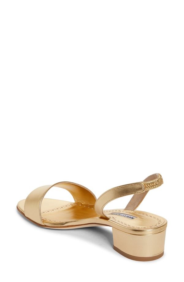 マノロ ブラニク レディース シューズ サンダル Manolo Blahnik Patopia Slingback Sandal Gold ゴールド マノロ ブラニク レディース シューズ サンダル Manolo Blahnik Patopia Slingback Sandal Gold ゴールド