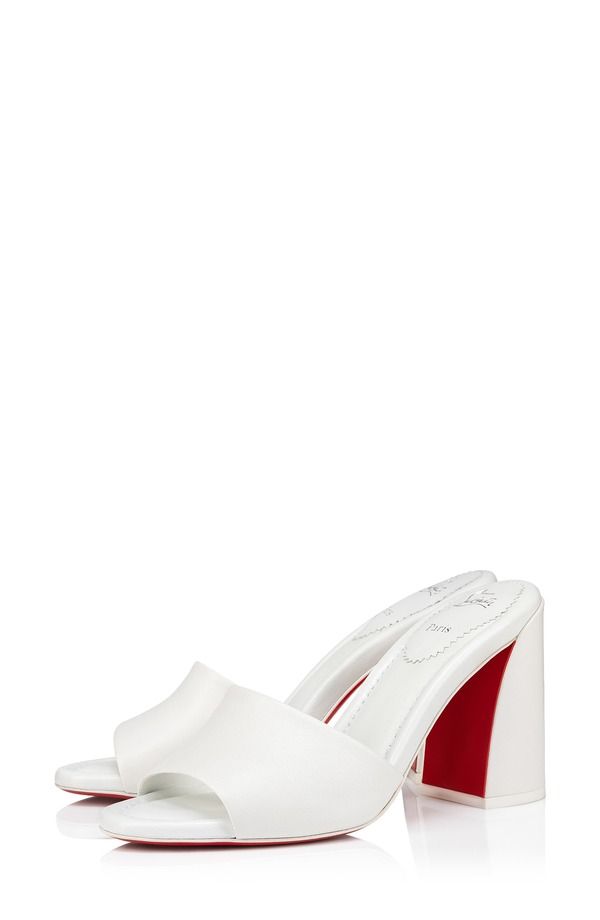 クリスチャン・ルブタン レディース シューズ サンダル Christian Louboutin Jane Slide Sandal White ホワイト