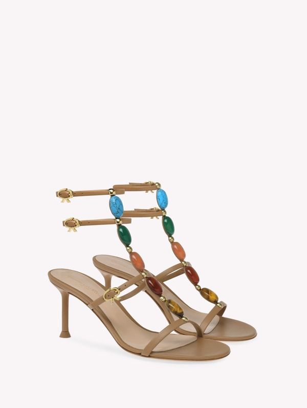 ジャンヴィト ロッシ レディース シューズ サンダル Gianvito Rossi Shanti 70 Sandal Brownappa ブラウン