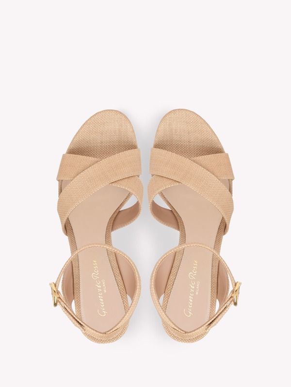 ジャンヴィト ロッシ レディース シューズ サンダル Gianvito Rossi Sabrina Sandal Beige Linen ベージュ