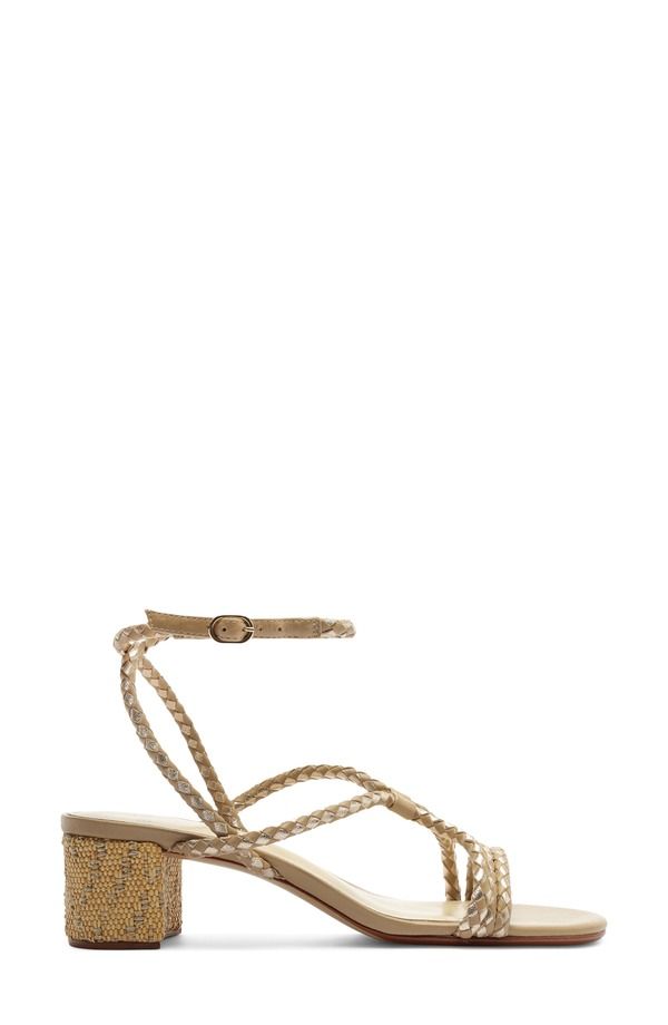 アレクサンドラバードマン レディース シューズ サンダル ヒール Alexandre Birman Elba Block Heel Sandal Semolina Golden アレクサンドラバードマン レディース シューズ サンダル ヒール Alexandre Birman Elba Block Heel Sandal Semolina Golden