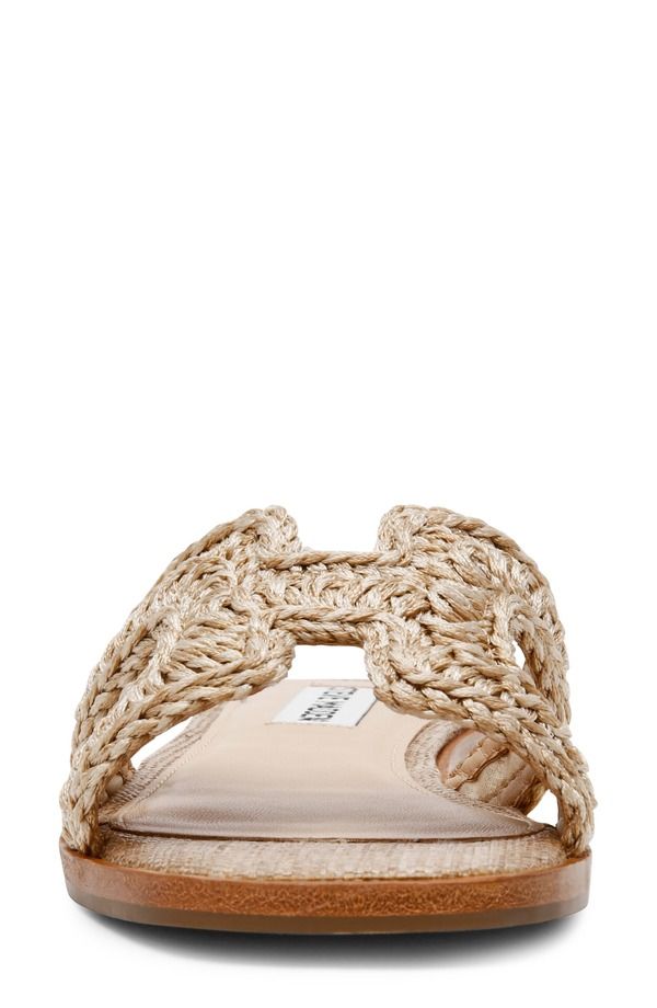 スティーブ マデン レディース シューズ サンダル Steve Madden Hadyn Woven Strap Slide Sandal Raffia