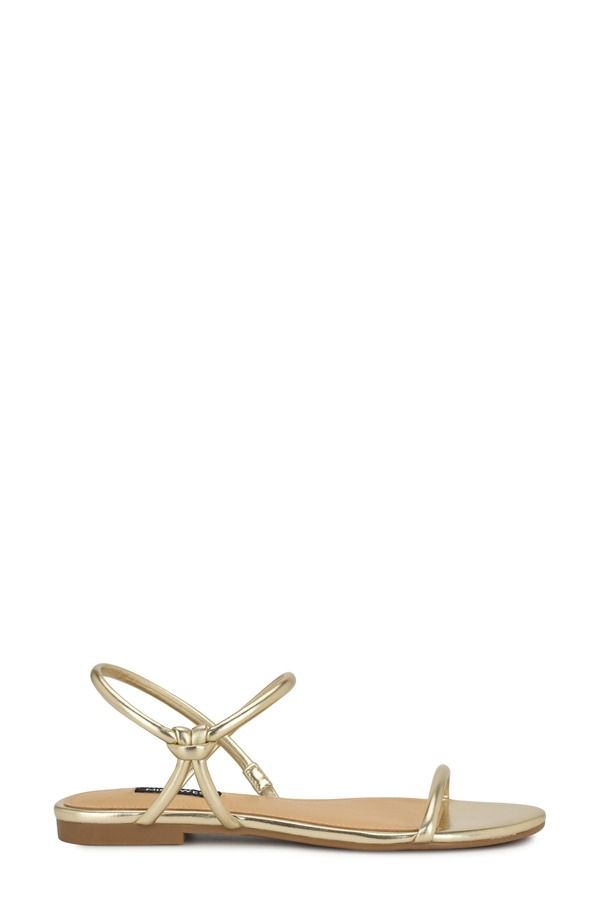 ナインウェスト レディース シューズ サンダル アンクル Nine West Maizy Ankle Strap Sandal Gold ゴールド
