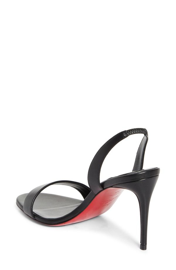 クリスチャン・ルブタン レディース シューズ サンダル Christian Louboutin Marilyn Slingback Sandal B439 Black Lin Black ブラック