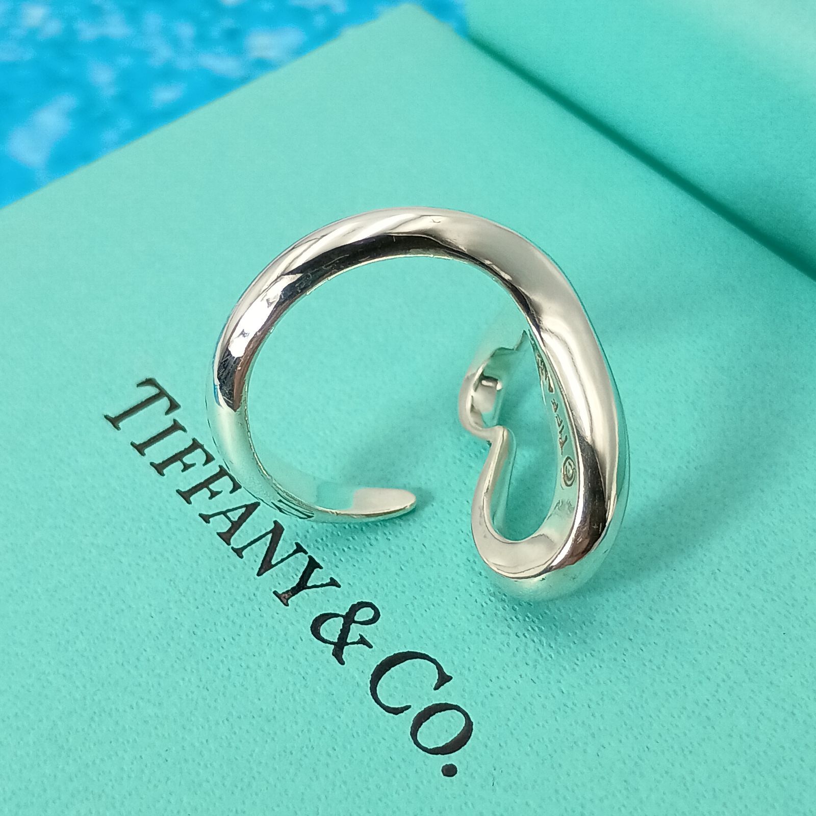 TIFFANY&Co. ティファニー 9号 オープンハート リング 指輪 レディース