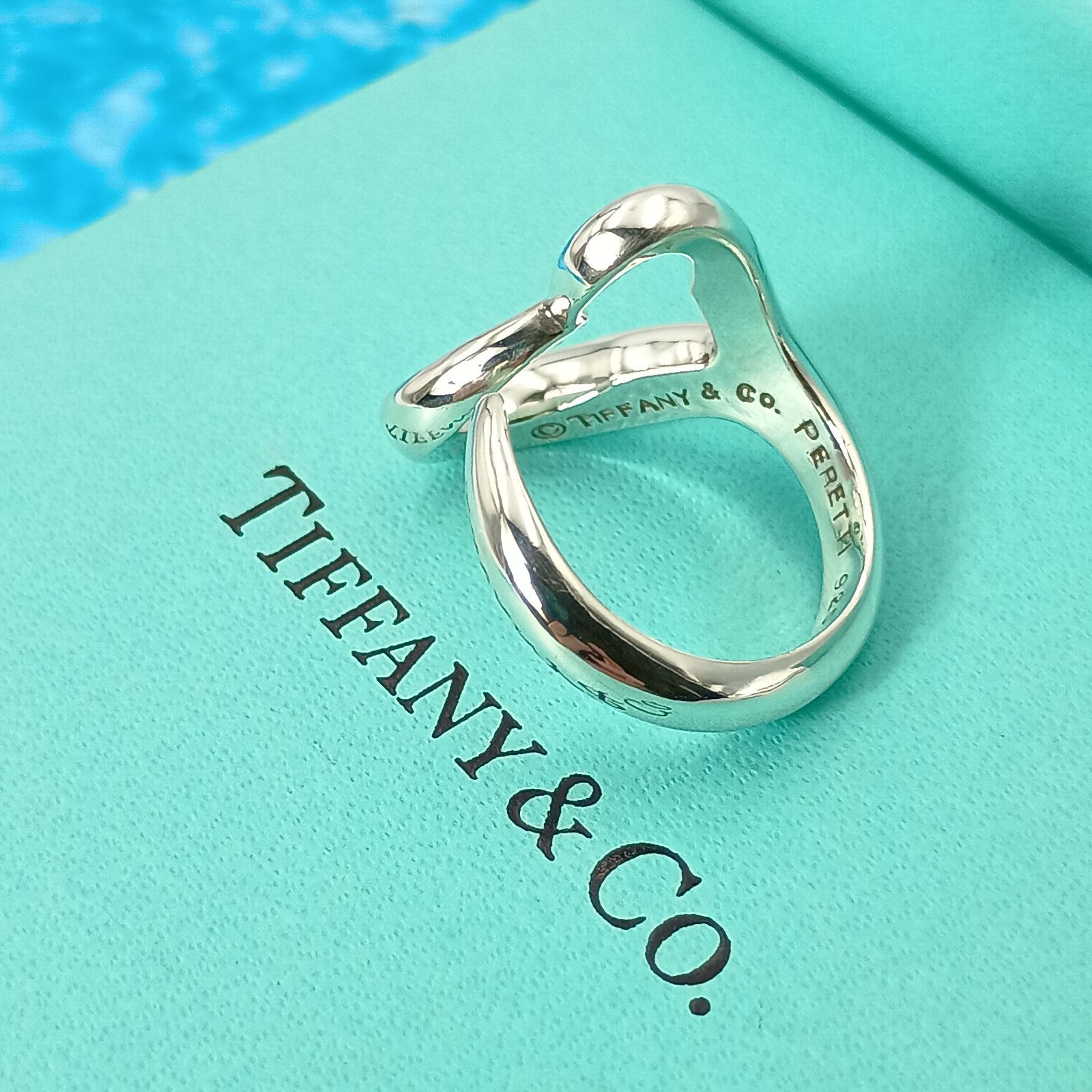 TIFFANY&Co. ティファニー 9号 オープンハート リング 指輪 レディース