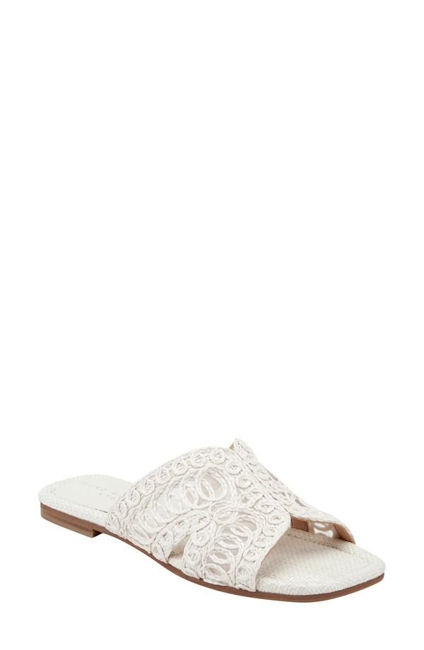 マーク・フィッシャー レディース シューズ サンダル Marc Fisher LTD Nalany Slide Sandal White ホワイト