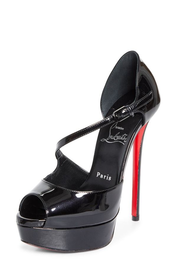 クリスチャン・ルブタン レディース シューズ サンダル プラットフォーム Christian Louboutin Miss Zigouratalta Platform Peep Toe Sandal Black ブラック