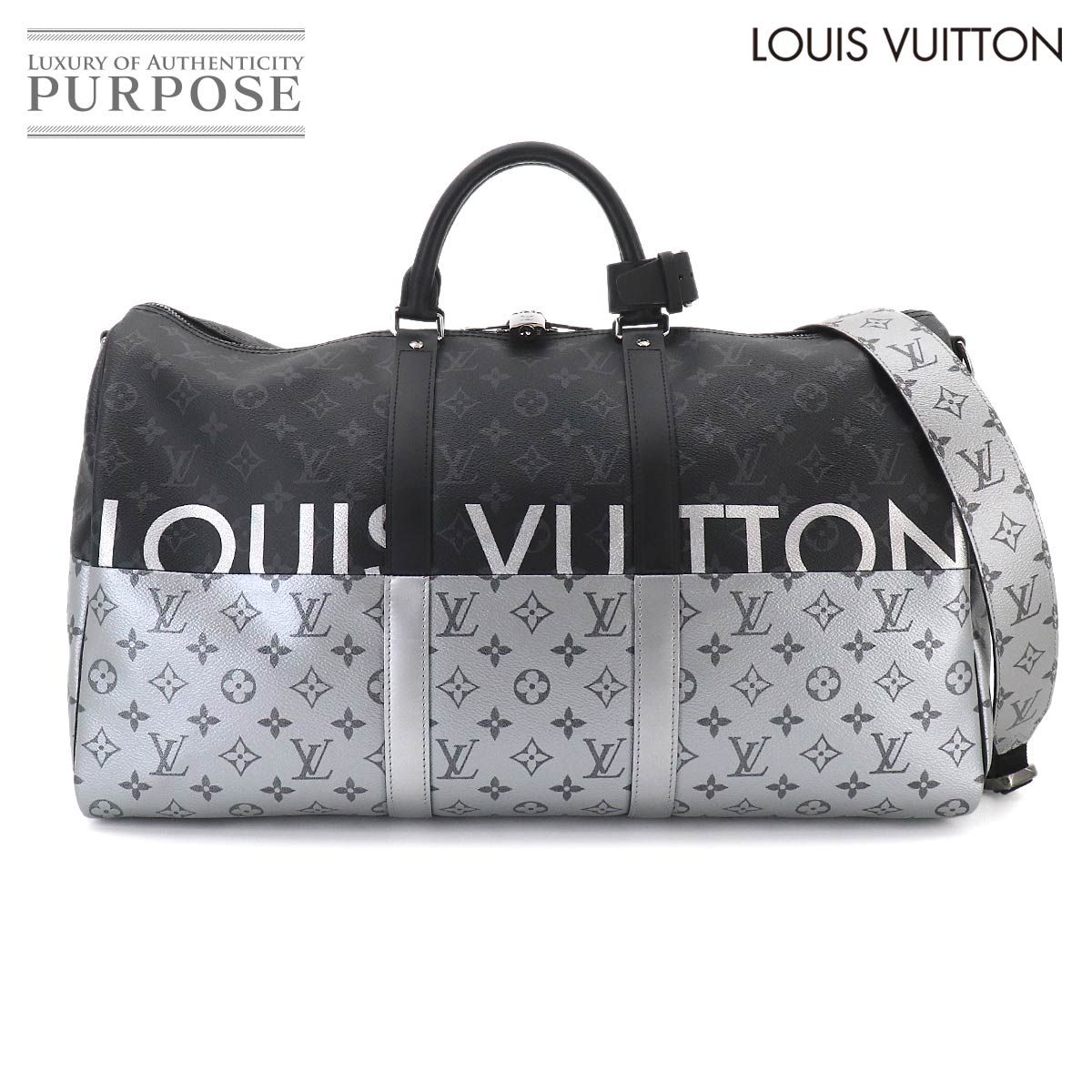 未使用 展示品 ルイ ヴィトン LOUIS VUITTON モノグラム エクリプス スプリット キーポル バンドリエール 50 2way バッグ M43817 90278149