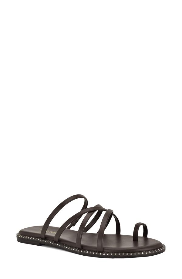 ナインウェスト レディース シューズ サンダル Nine West Digen Toe Loop Sandal Medium Brown ブラウン