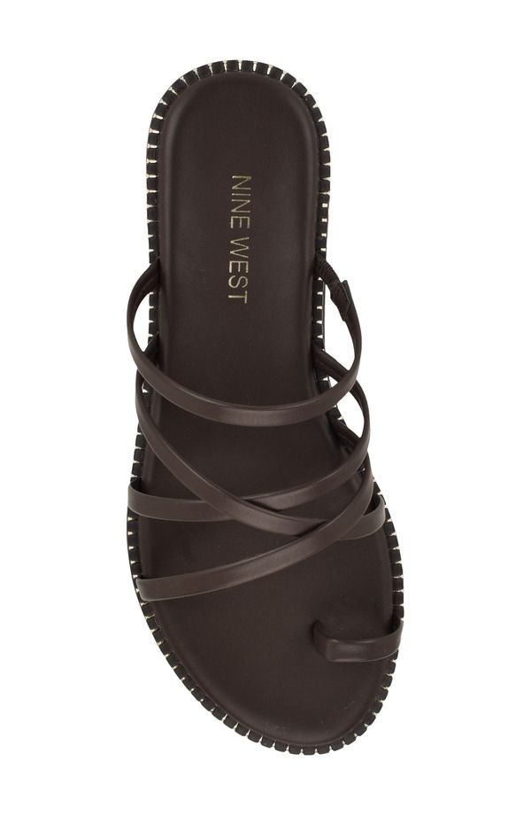 ナインウェスト レディース シューズ サンダル Nine West Digen Toe Loop Sandal Medium Brown ブラウン