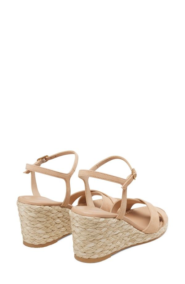 スチュアート ワイツマン レディース シューズ サンダル Stuart Weitzman Dayna Espadrille Wedge Sandal Adobe Suede