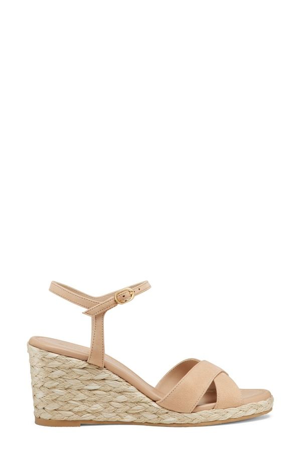 スチュアート ワイツマン レディース シューズ サンダル Stuart Weitzman Dayna Espadrille Wedge Sandal Adobe Suede