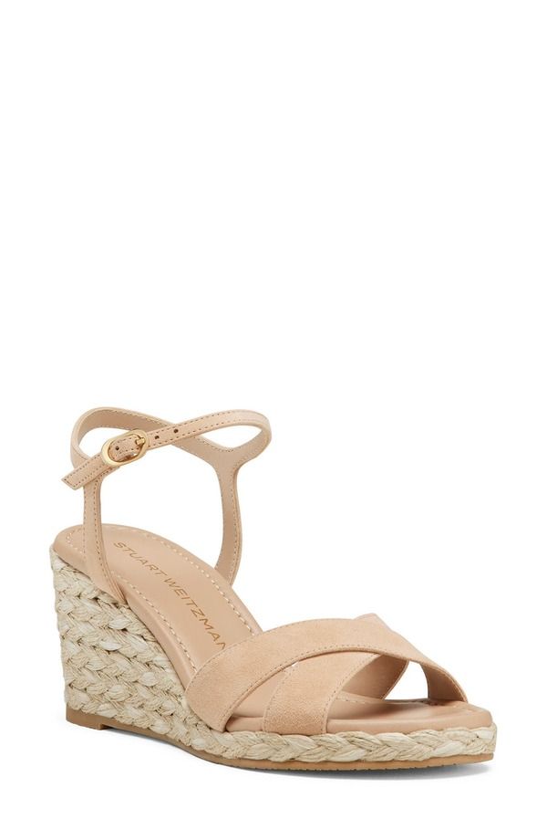 スチュアート ワイツマン レディース シューズ サンダル Stuart Weitzman Dayna Espadrille Wedge Sandal Adobe Suede