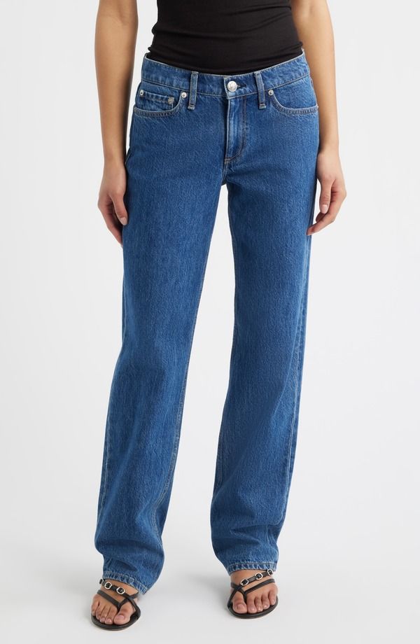 ラグアンドボーン レディース ボトムス デニムパンツ ストレート ローライズ ジーンズ rag bone Harlow Rise Straight Leg Jeans Park