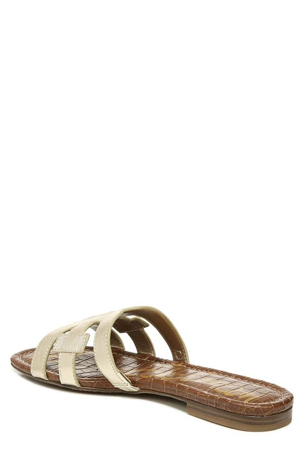 サムエデルマン レディース シューズ サンダル カットアウト Sam Edelman Bay Cutout Slide Sandal Wide Width Available Molten Gold ゴールド