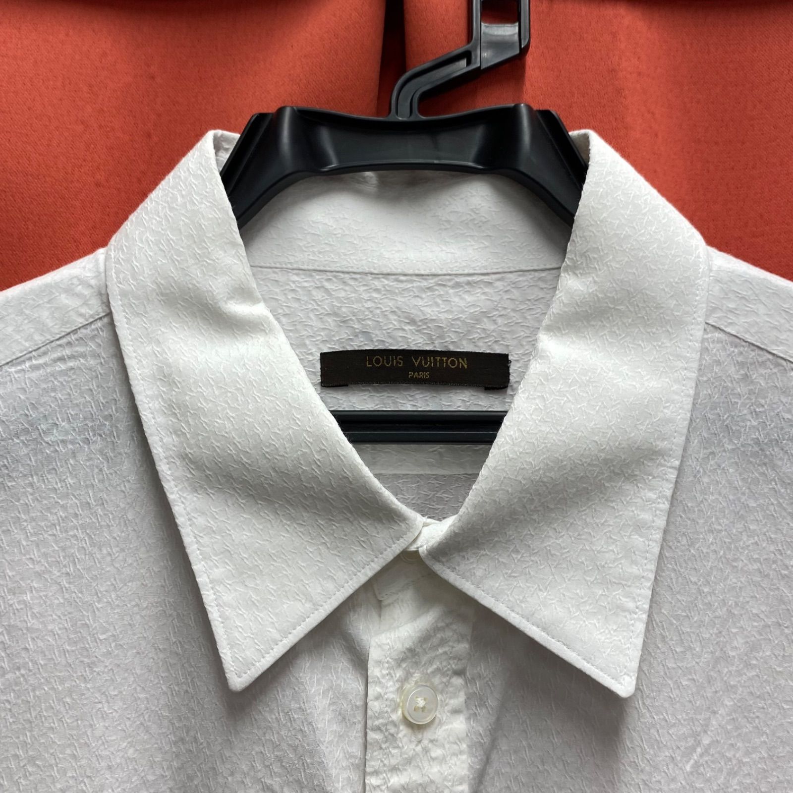 LOUIS VUITTON ルイヴィトン シャツ 長袖 ホワイト メンズ ビジネス XL 