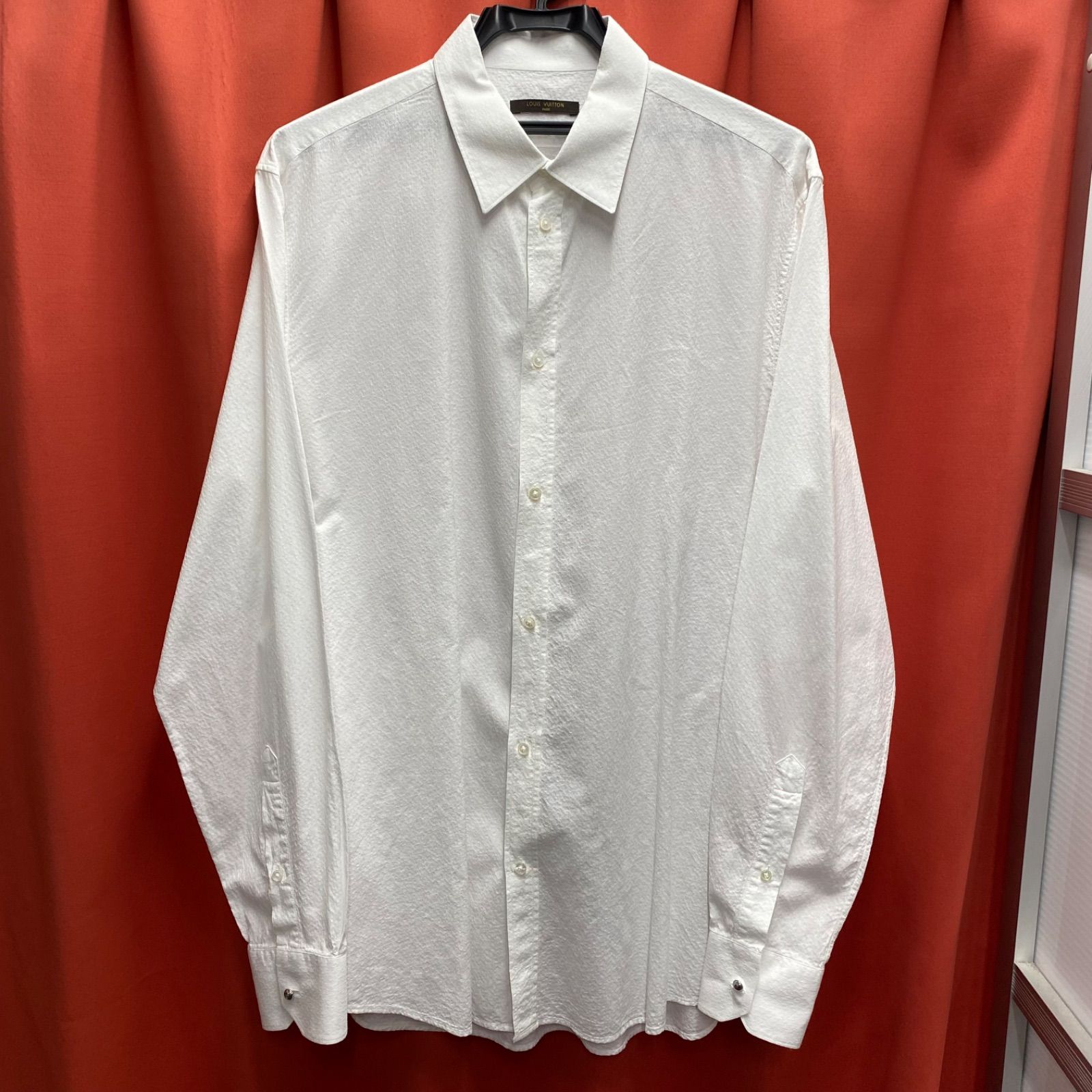 LOUIS VUITTON ルイヴィトン シャツ 長袖 ホワイト メンズ ビジネス XL