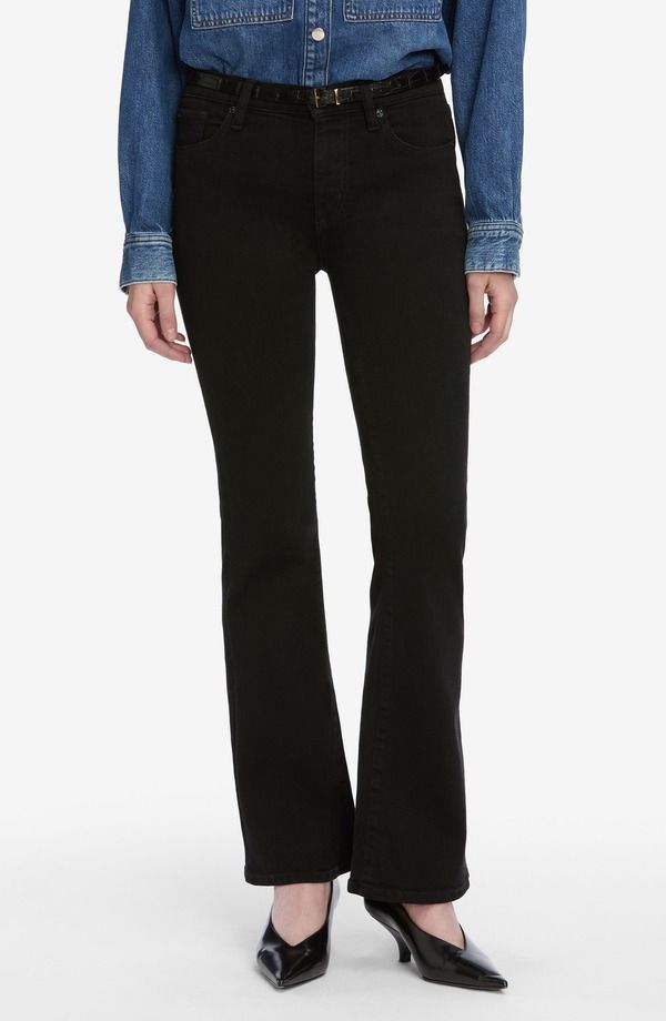 フレーム レディース ボトムス デニムパンツ フレア ジーンズ FRAME The Icon Flare Leg Jeans Black ブラック