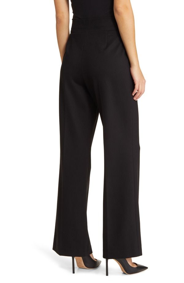 アンクライン レディース ボトムス レギンス ワイドレッグ パンツ Anne Klein PullOn Wide Leg Trousers Anne Black ブラック アンクライン レディース ボトムス レギンス ワイドレッグ パンツ Anne Klein PullOn Wide Leg Trousers Anne Black ブラック