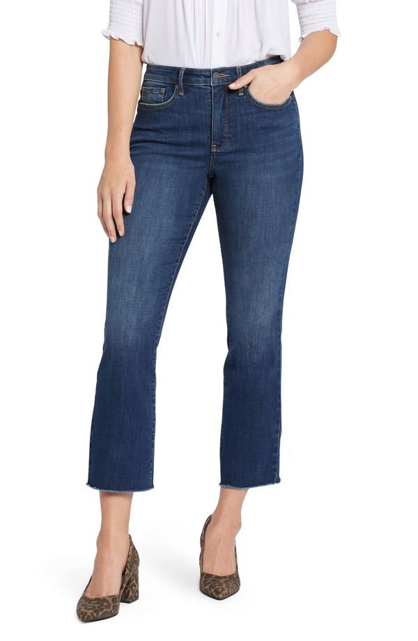エヌワイディージェイ レディース ボトムス デニムパンツ アンクル ブーツ ジーンズ NYDJ Slim Boot Ankle Fray Jeans Olympus