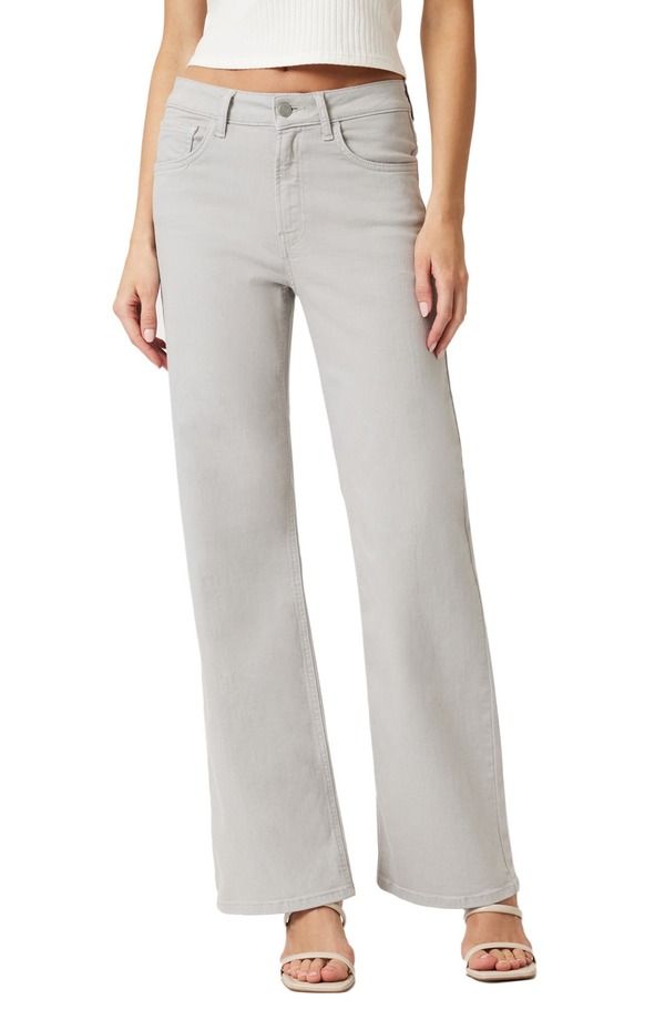 マーヴィ ジーンズ レディース ボトムス レギンス ワイドレッグ ハイウエスト パンツ Mavi Jeans Alena High Waist Wide Leg Twill Pants Mirage Gray Flex Blue グレー