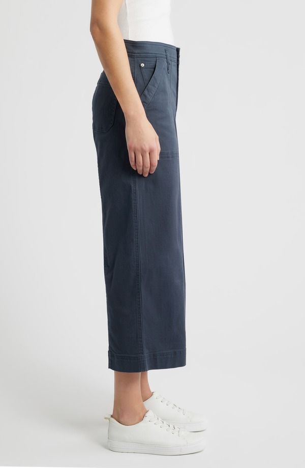 ウィットウィズダム レディース ボトムス レギンス ワイドレッグ パンツ Wit Wisdom Skyrise Crop Wide Leg Utility Pants Orion Blue ブルー