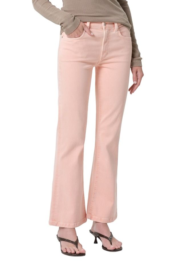 シチズンズ オブ ヒューマニティ レディース ボトムス デニムパンツ ジーンズ Citizens of Humanity Goldie Mid Rise Kick Flare Jeans Melon Creme Md