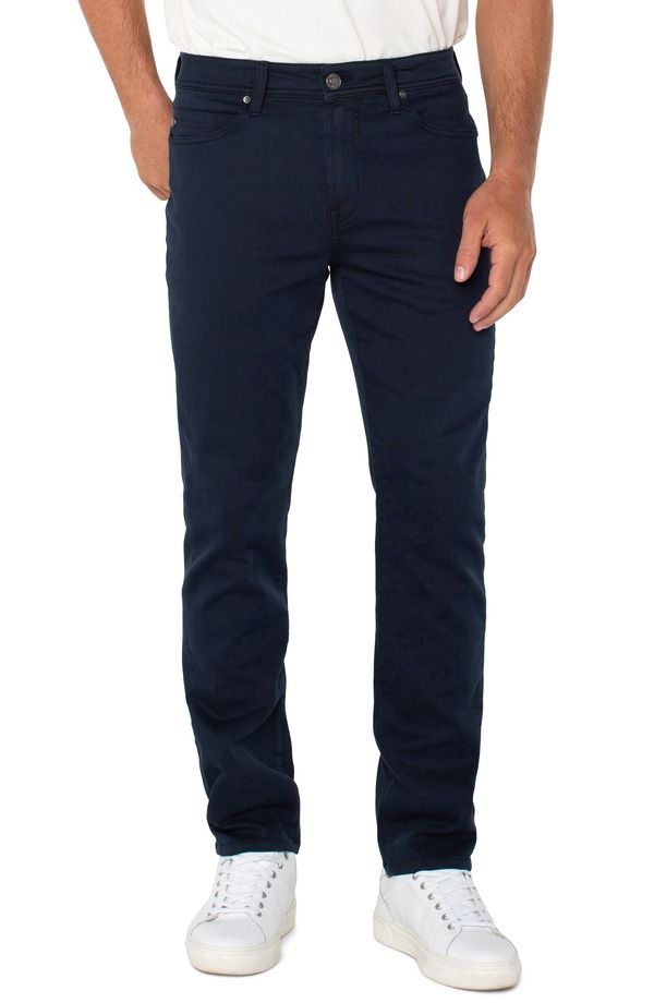 リヴァプール ロサンゼルス メンズ ボトムス カジュアルパンツ ストレート Liverpoolos Angeles Kingston Modern Slim Straight Leg Twill Pants Navy ネイビー