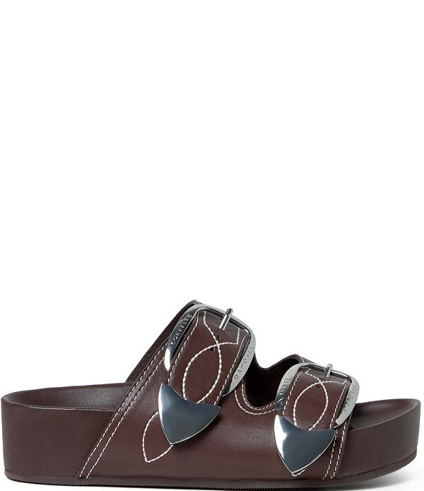 ロフラー ランダル レディース シューズ サンダル レザー Loefflerandall Nico Stitched Leather Banded Footbed Sandals Espresso