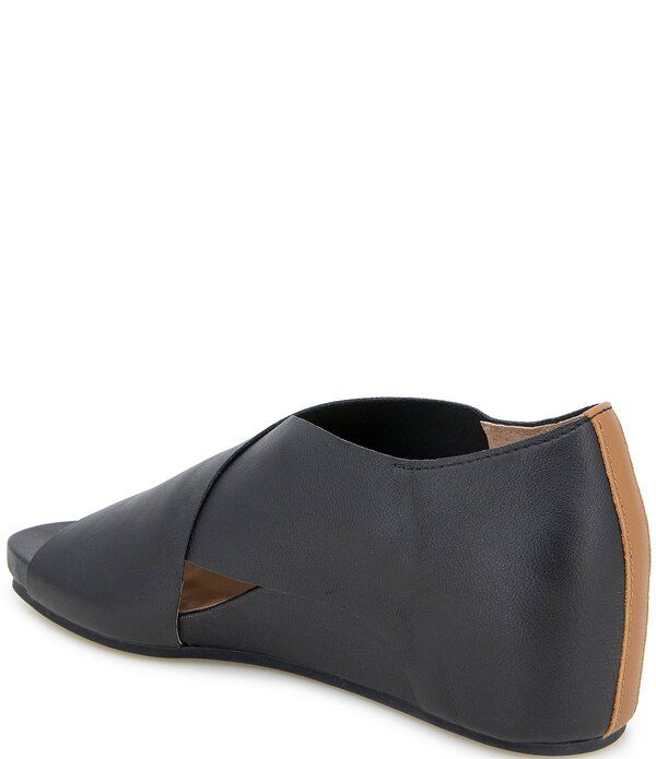 ジェントルソウルズ レディース シューズ サンダル レザー Gentle Souls Gainey Leather Wedge Shooties Black ブラック