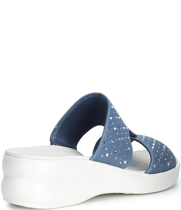 アレックスマリー レディース シューズ サンダル プラットフォーム Alex Marieeden Washable Jewel Embellished Platform Sandals Neo Navy ネイビー