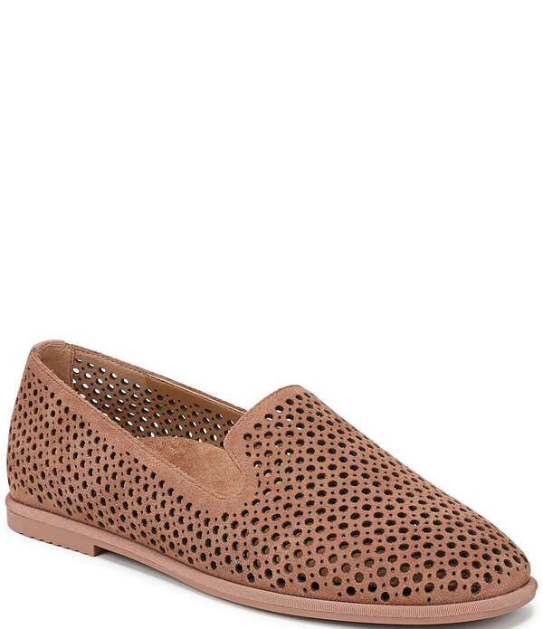 バイオニック レディース シューズ パンプスエード ローファー Vionic Willa 20 Perforated Suede Slip On Loafers Mocha Mousse モカ