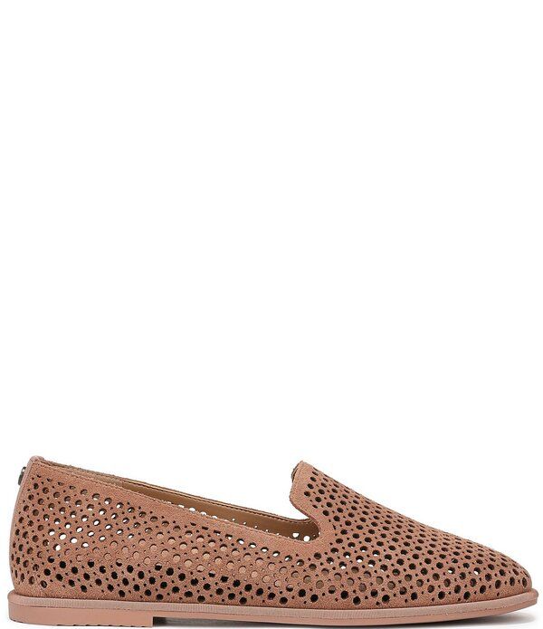 バイオニック レディース シューズ パンプスエード ローファー Vionic Willa 20 Perforated Suede Slip On Loafers Mocha Mousse モカ