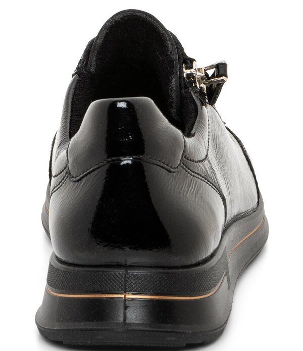 アラ レディース シューズ スニーカー レザー ara Oleanna Patent Leather Side Zip Sneakers Black ブラック アラ レディース シューズ スニーカー レザー ara Oleanna Patent Leather Side Zip Sneakers Black ブラック