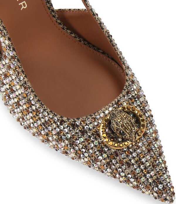 カートジェイガーロンドン レディース シューズ ヒール チェルシー Kurt Geiger London Chelsea Point Crystal Embellished Slingback Pumps Beige Combo ベージュ