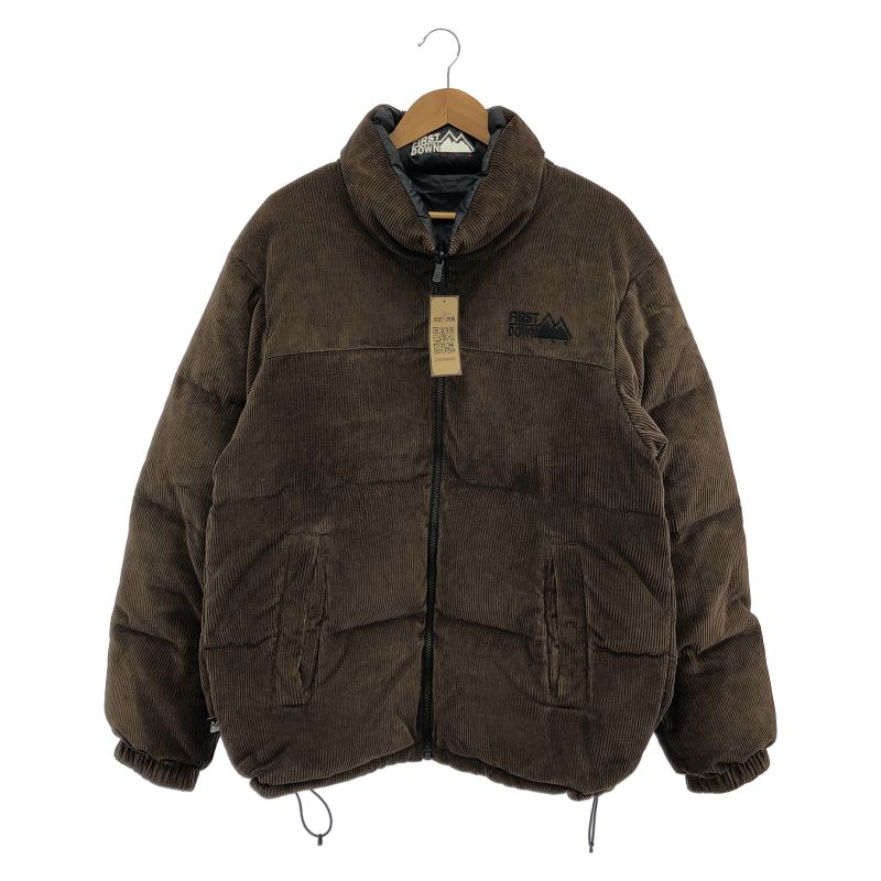 【中古】FIRST DOWN バブルダウンジャケット サイズXL F742003 ブラウン/ブラック ファーストダウン[19]