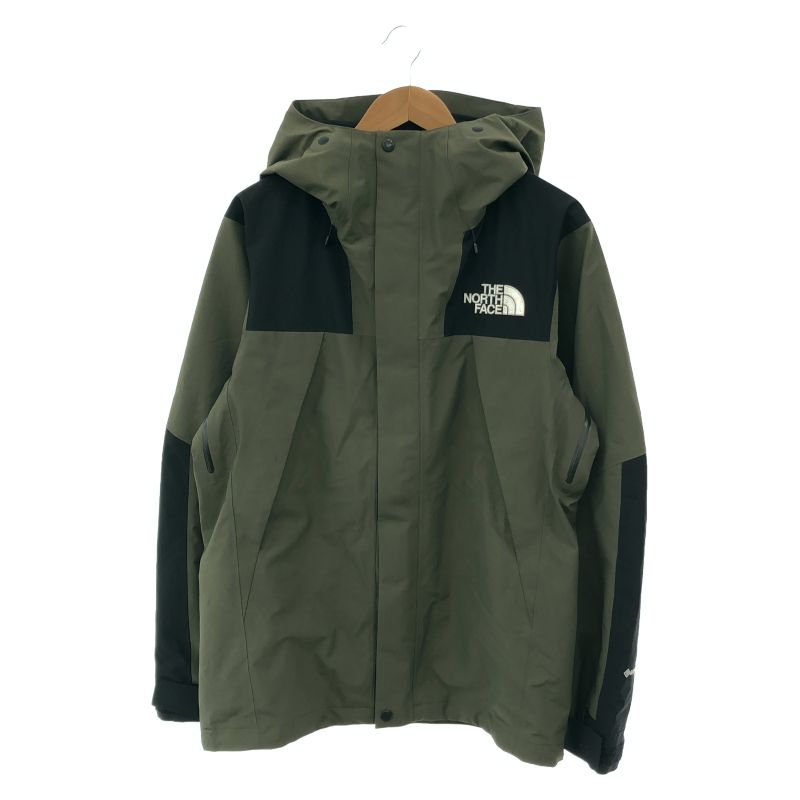 【中古】THE NORTH FACE マウンテンジャケット カーキ GORE-TEX NP61800 サイズL ノースフェイス[19]