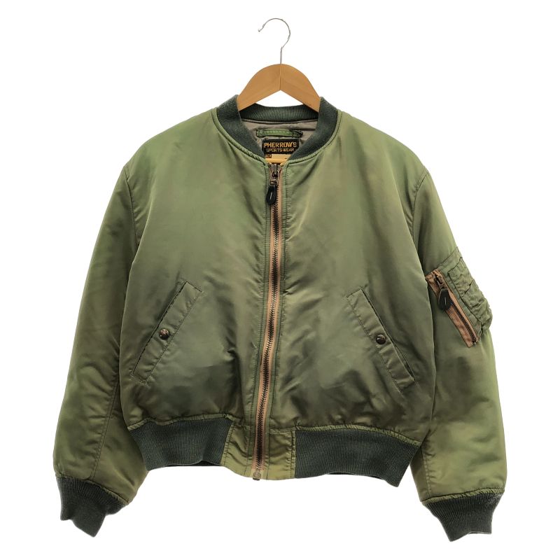 中古】90s Pherrow's MA-1 カーキ サイズM MIL-J-8279B フェローズ[19