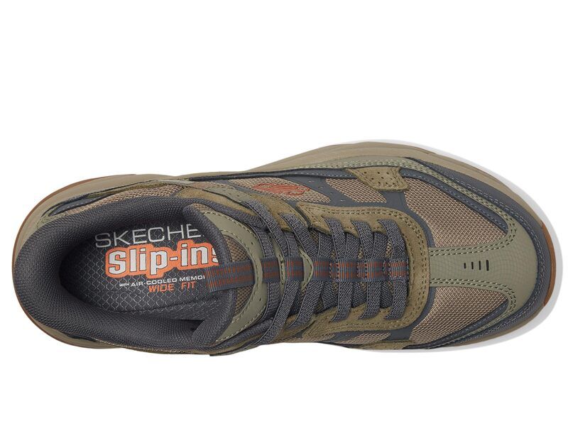 スケッチャーズ メンズ シューズ スニーカー SKECHERS Vigor AT Hands Free SlipIn Sneaker OliveGray グレー スケッチャーズ メンズ シューズ スニーカー SKECHERS Vigor AT Hands Free SlipIn Sneaker OliveGray グレー