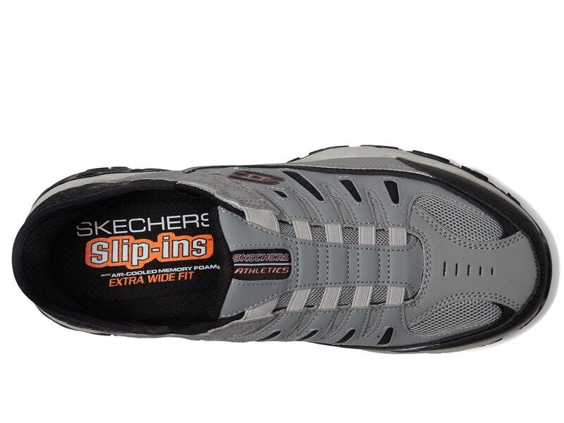 スケッチャーズ メンズ シューズ スニーカー SKECHERS Afterburn M Fit Ridgeburn Hands Free SlipIns GrayBlack ブラック